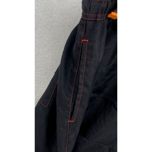 Bear Surf Mens 34" Board Nylon Swimming Trunks Red Black Drawstring 1990's Wave - Picture 3 of 10